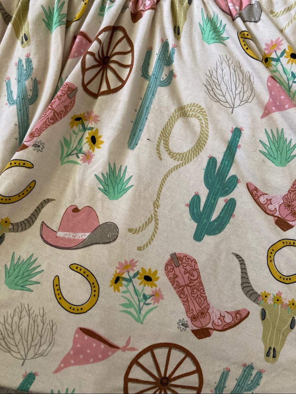 Little Sleepies western cowgirl bamboo play dress, 3T. - Picture 2 of 5